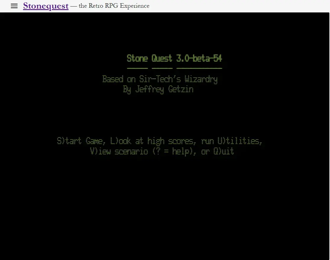 screenshot from game