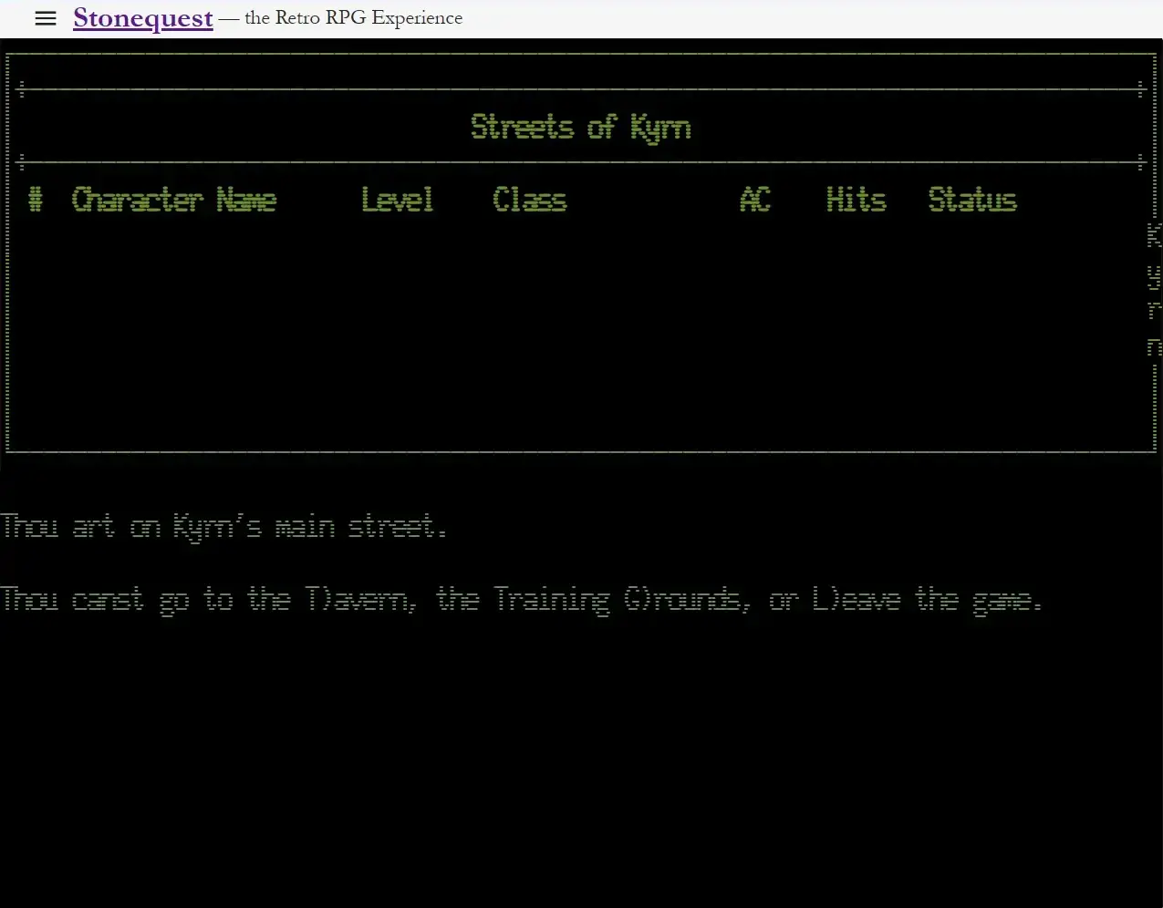 screenshot from game