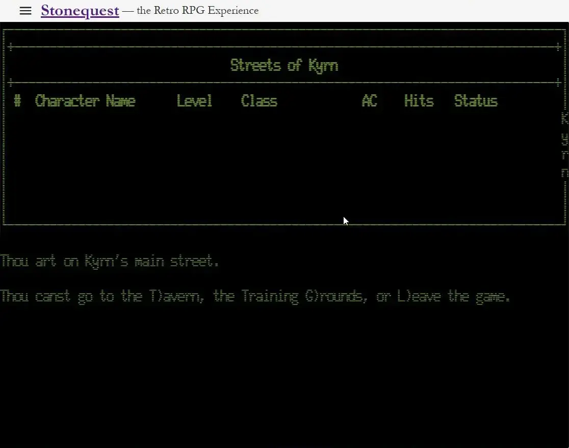 screenshot from game
