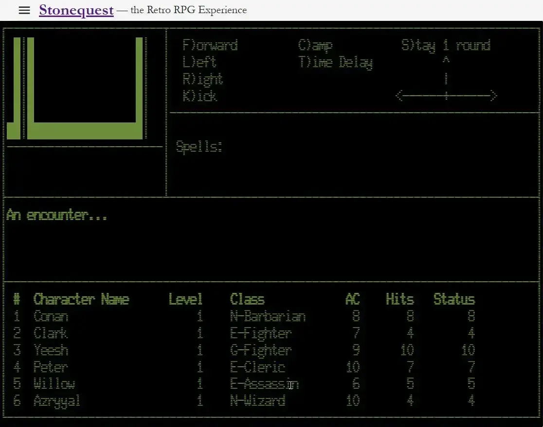 screenshot from game