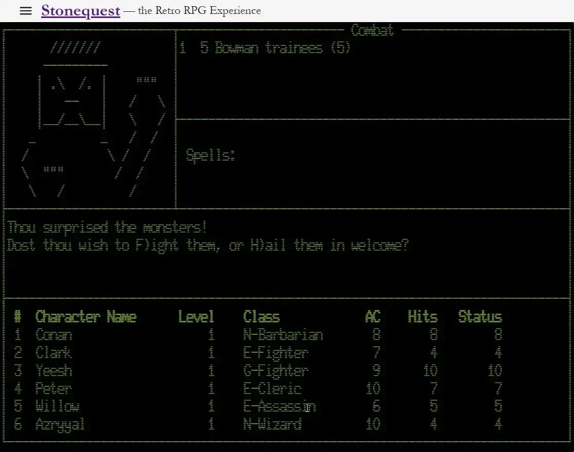 screenshot from game