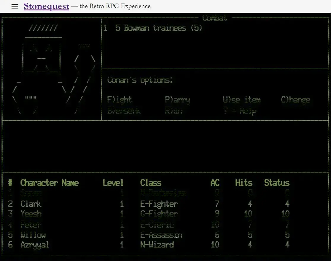 screenshot from game