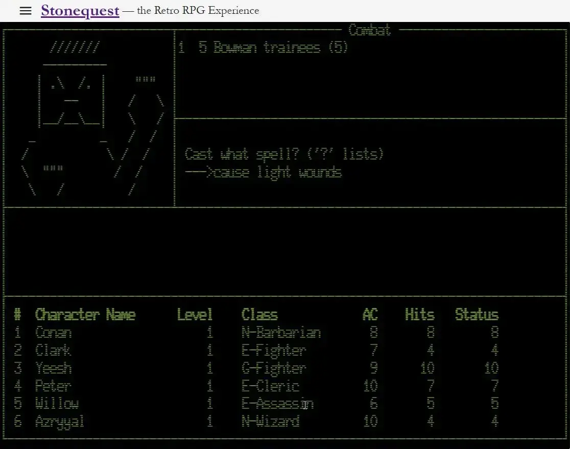 screenshot from game