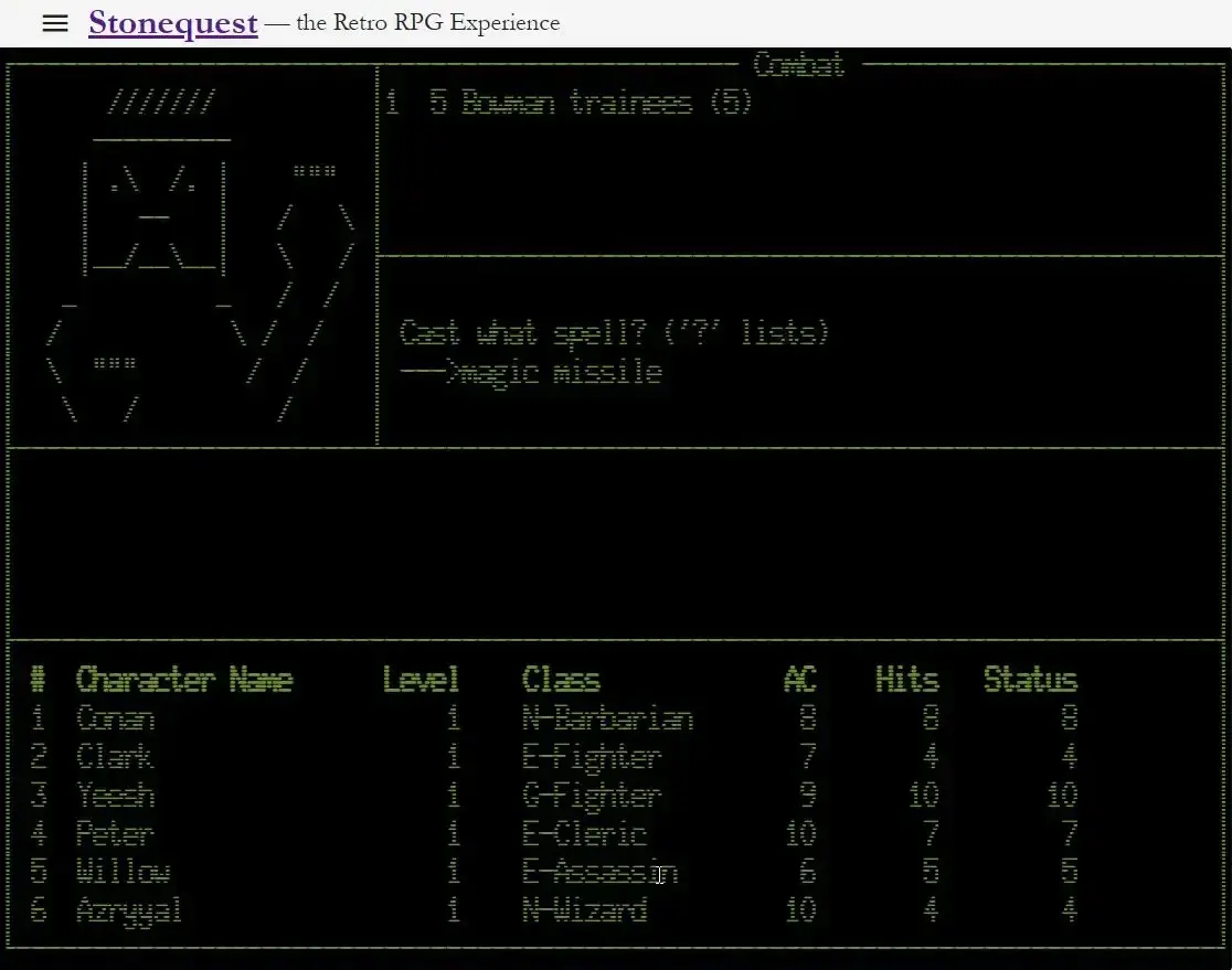 screenshot from game
