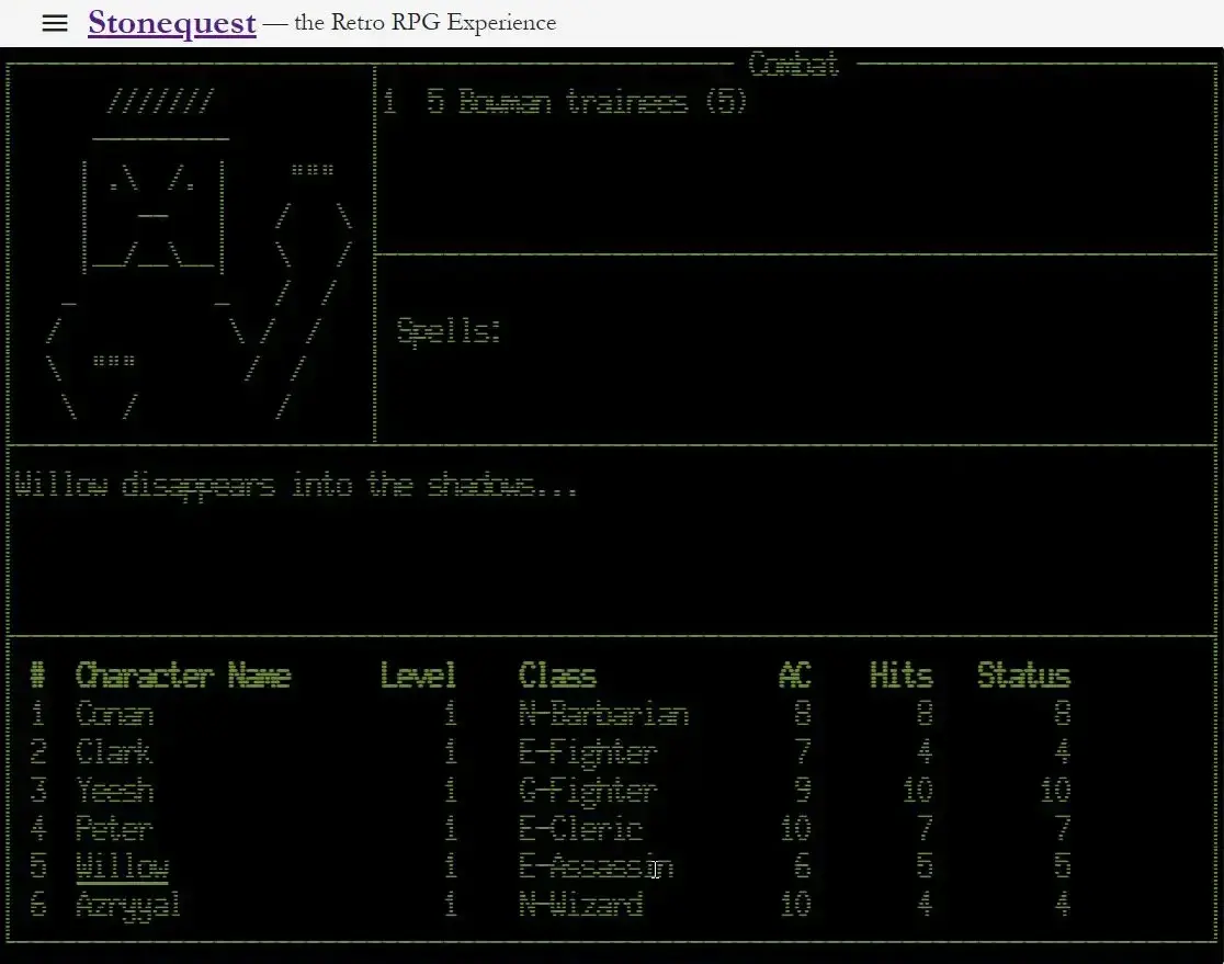 screenshot from game