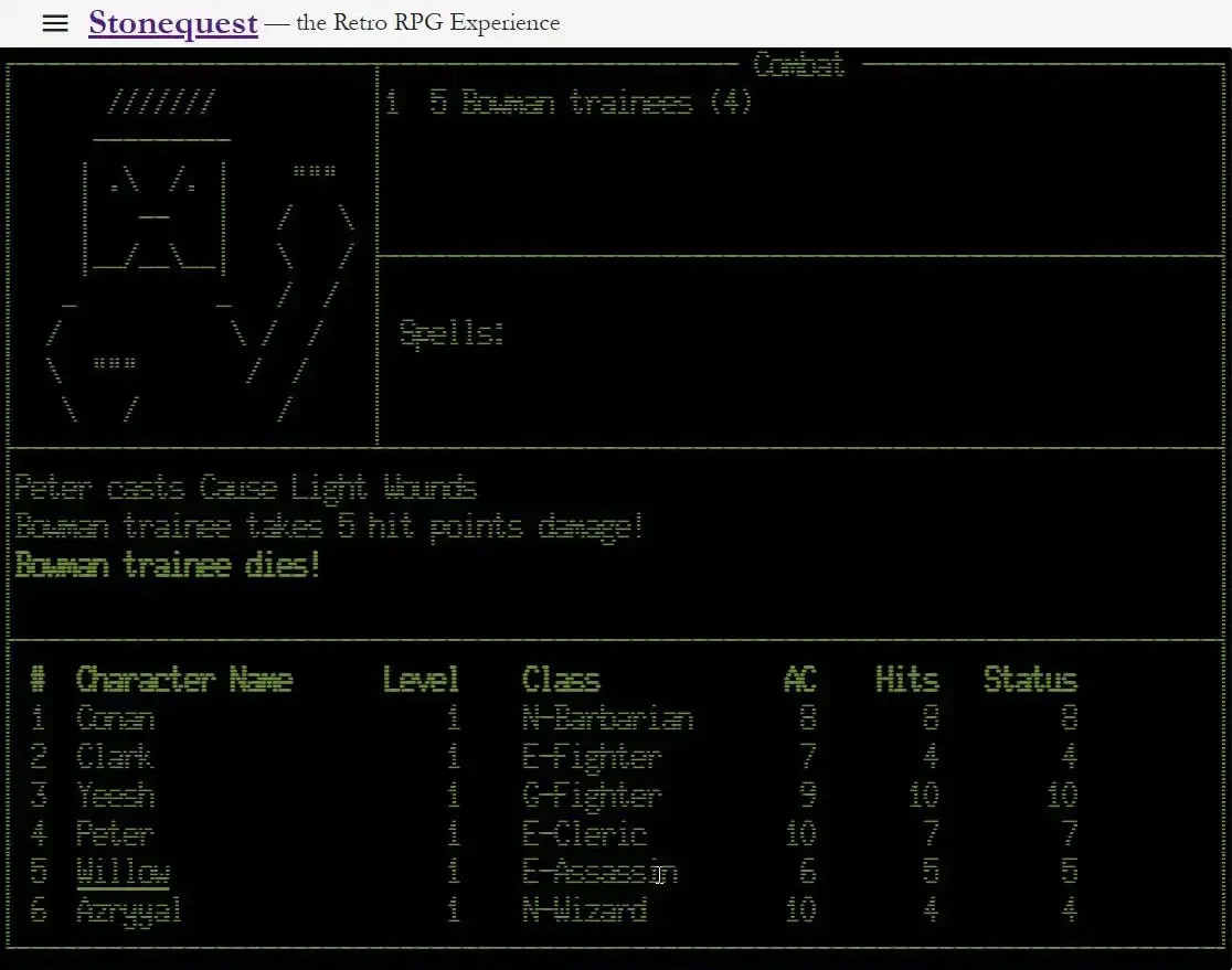screenshot from game