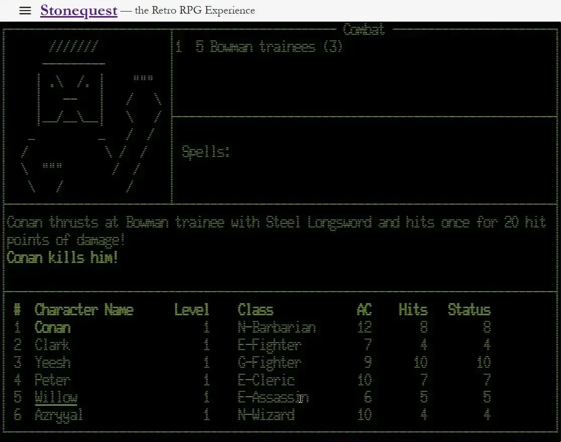 screenshot from game