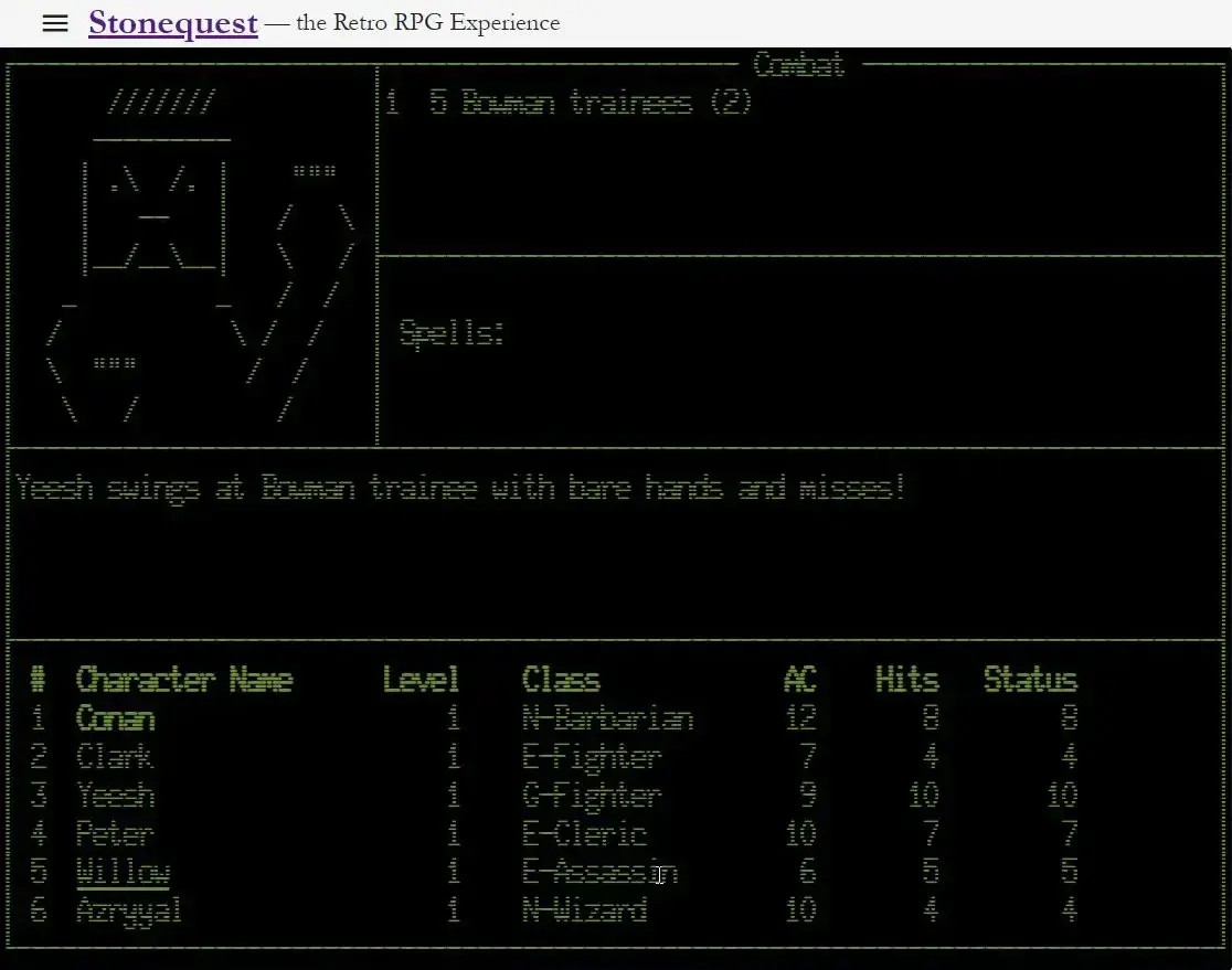 screenshot from game