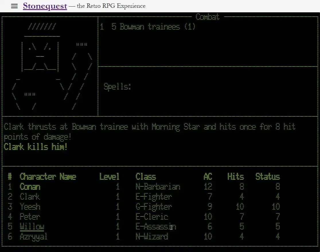 screenshot from game