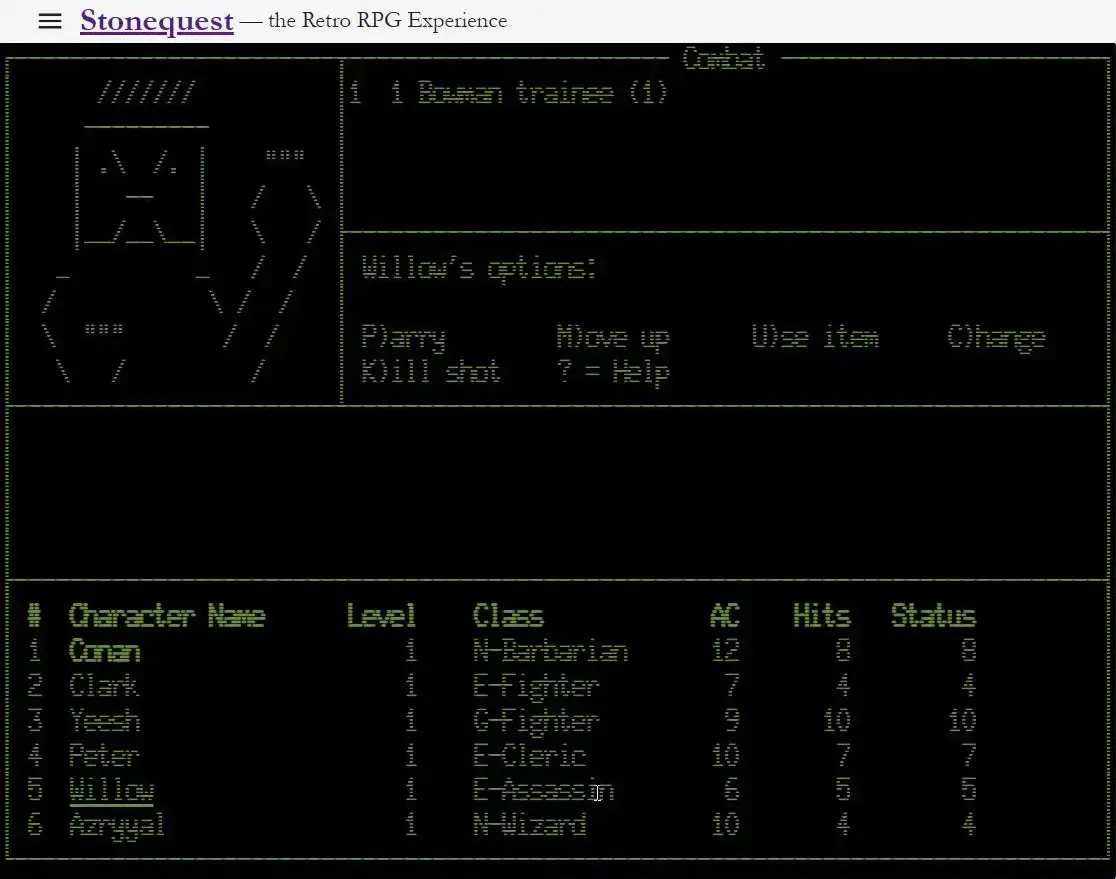 screenshot from game