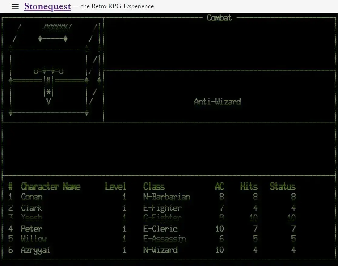 screenshot from game