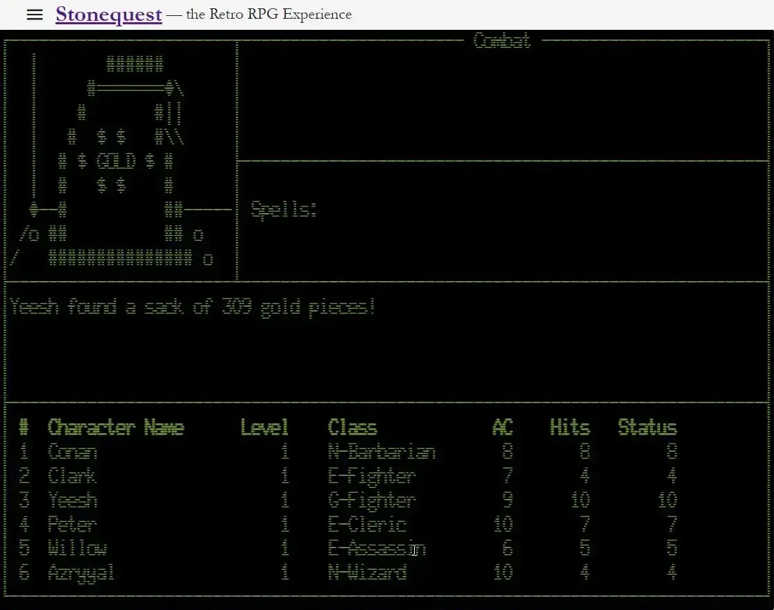 screenshot from game