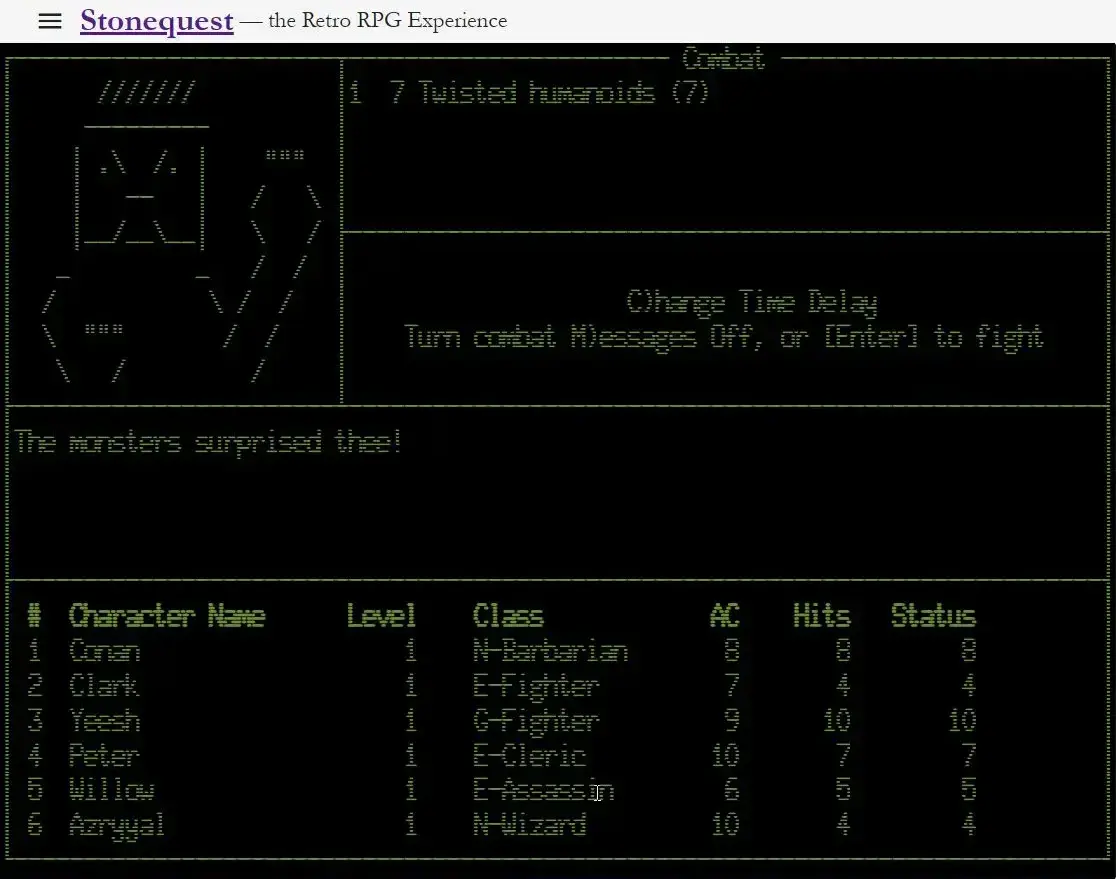 screenshot from game
